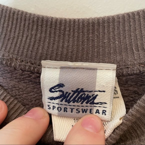 Vintage Mount Rushmore brown crewneck sweater size M - Picture 5 of 6